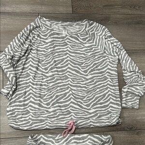 George Gray Zebra Print Pajama top